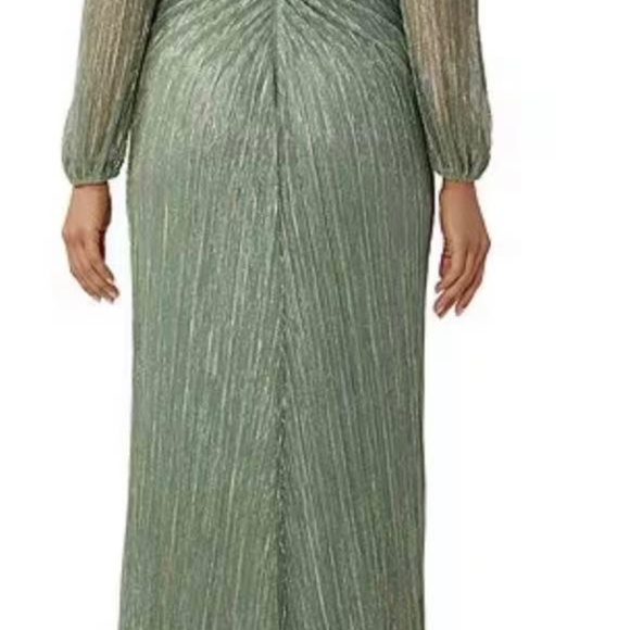 Adriana Papell Woman’s Metallic Mesh Draped Gown - Picture 3 of 5